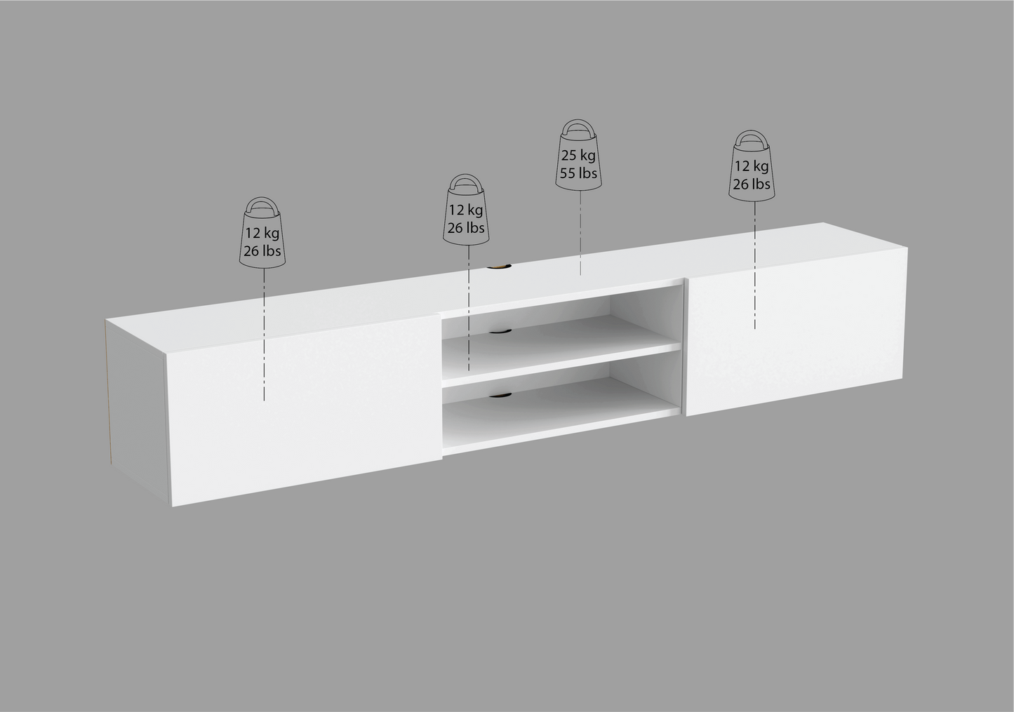 Frisco TV Stand ( Black )